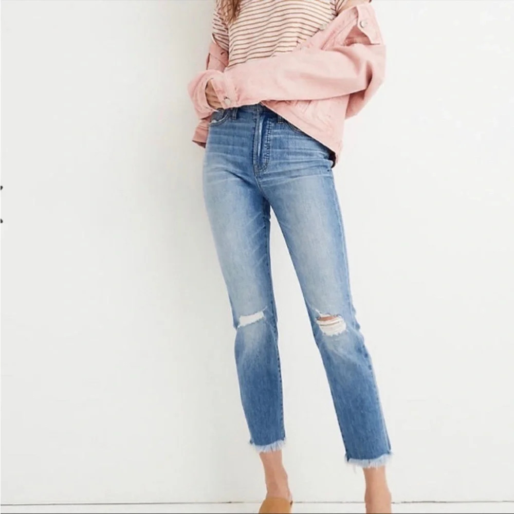 Madewell The Perfect Vintage Jeans Distressed Size 24